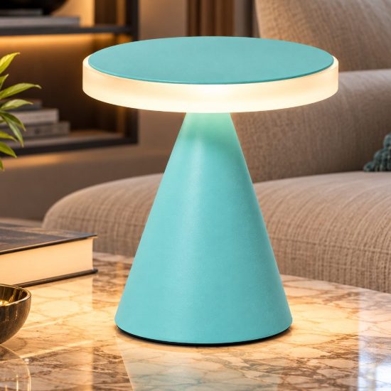 Fabas luce neutra lampada da tavolo verde led 12w 3000k