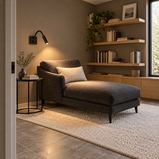 Applique per comodino camera da letto moderna nera led 3w 3000k 32cm
