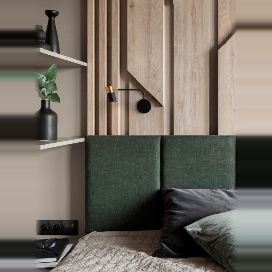 Applique da comodino orientabile per camera da letto moderno nero e oro