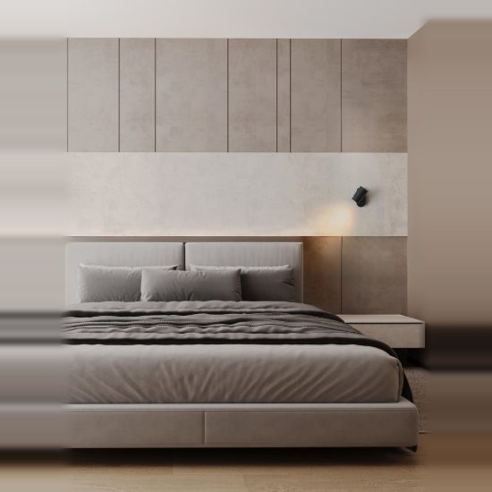 Applique per comodino camera da letto moderna cilindrica nera 13cm