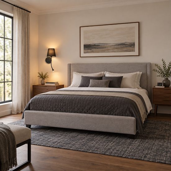 Applique per comodini camera da letto moderna conica nera doppia luce da lettura