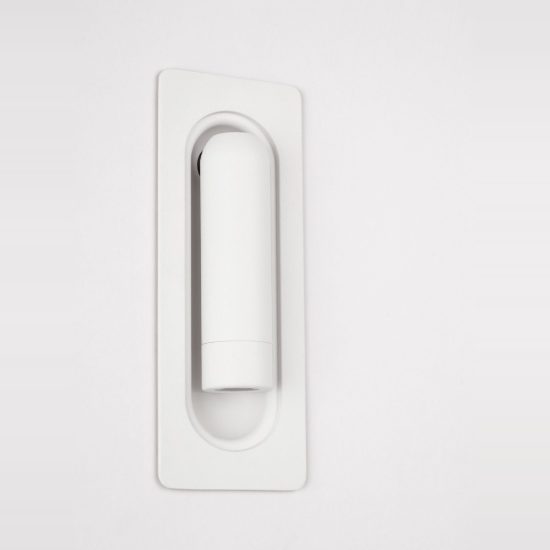 Applique da incasso per comodino camera da letto led 3w 3000k 17cm moderna bianca