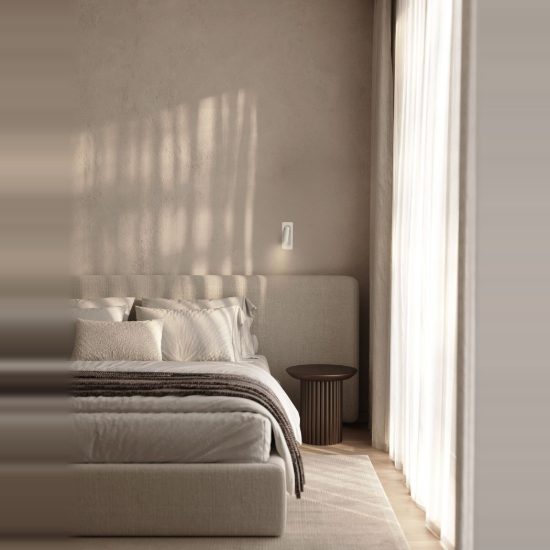 Applique da incasso per comodino camera da letto led 3w 3000k 17cm moderna bianca