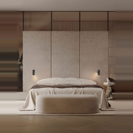 Applique da incasso per comodino camera da letto moderna nera led 3w 3000k 17cm