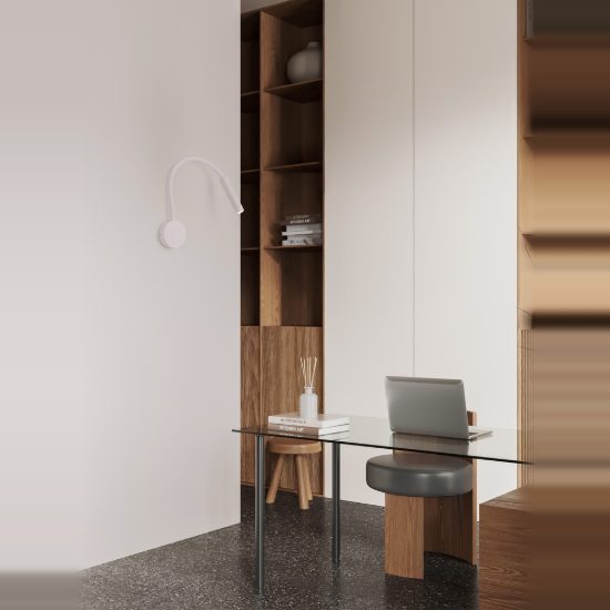 Applique per comodino camera da letto led 6w 3000k moderna cilindro bianca