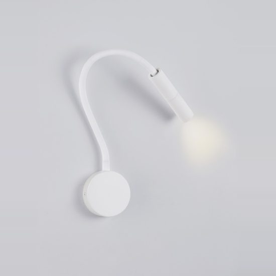 Applique per comodino camera da letto led 6w 3000k moderna cilindro bianca