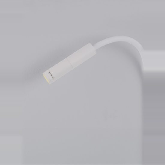 Applique per comodino camera da letto led 6w 3000k moderna cilindro bianca