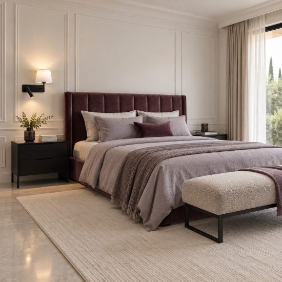 Applique per comodino camera da letto conica classica nero e bianco 28cm