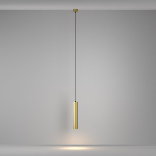 Maytoni calipso lampada a sospensione per cucina moderna cilindro ottone
