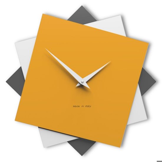 Orologio da parete 35cm design moderno melone bianco grigio