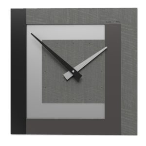 Orologio moderno da parete radica grigia