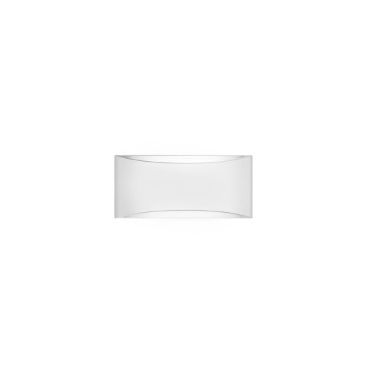 Applique in gesso da parete 12cm moderna bianco per soggiorno