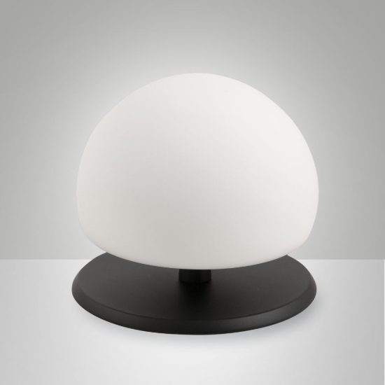 Fabas morgana abat-jour per camera da letto nero led 3w dimmerabile