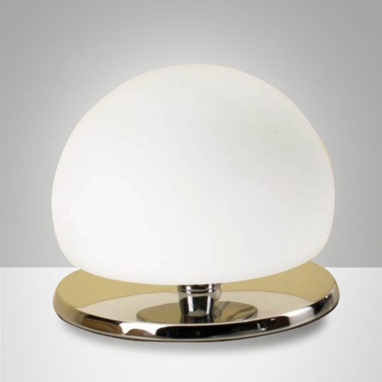 Fabas luce morgana lampada da comodino per camera da letto cromo 3w dimmerabile