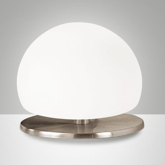 Fabas morgana abat-jour per camera da letto nichel satinato 3w dimmerabile