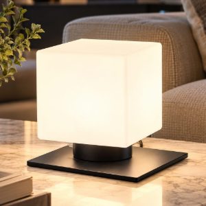 Fabas luce zara abat-jour per camera da letto nero 3w dimmerabile