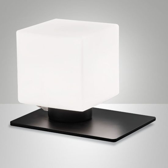 Fabas luce zara abat-jour per camera da letto nero 3w dimmerabile