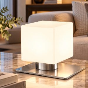 Fabas lampada da tavolo nichel satinato 3w dimmerabile