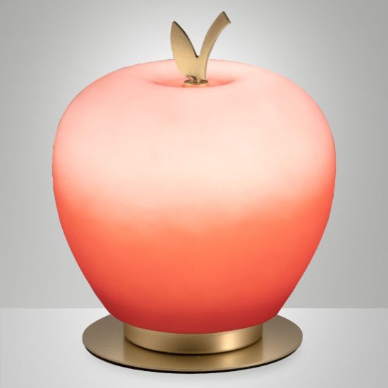 Fabas luce wendy lampada da comodino per camera da letto rosso led 8w 3000k