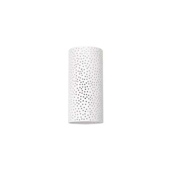 Applique da parete 12cm moderna cilindro bianco per soggiorno
