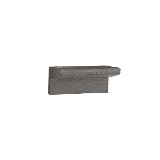 Applique in gesso da esterno moderna nera led 6w 3000k ip65 20cm