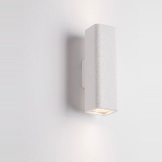 Applique in gesso da parete 8cm per cucina moderna quadrato bianco