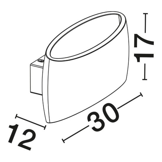 Applique in gesso da parete 30cm moderna bianca per soggiorno