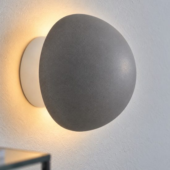 Applique da parete led 6w 3000k moderna per soggiorno grigio e bianco