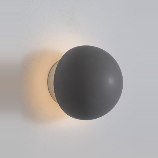 Applique da parete led 6w 3000k moderna per soggiorno grigio e bianco