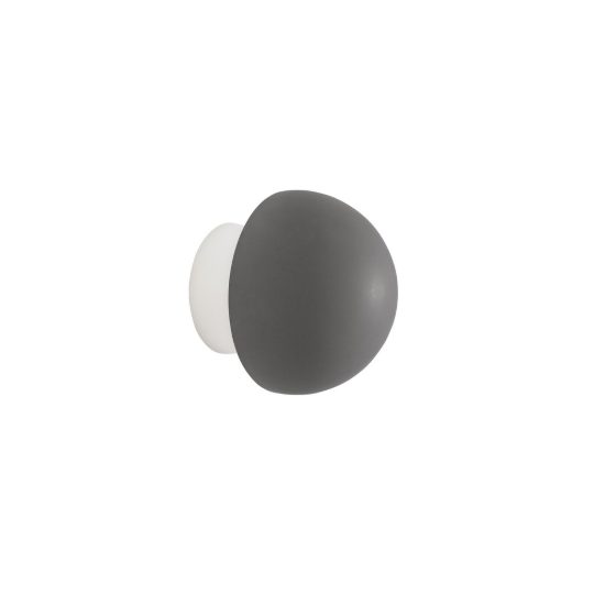 Applique da parete led 6w 3000k moderna per soggiorno grigio e bianco