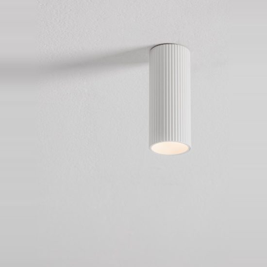 Faretto gu4 per cucina moderno da soffitto cilindro bianco sabbiato