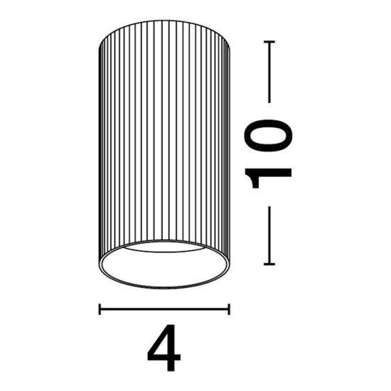Faretto gu4 per cucina moderno da soffitto cilindro bianco sabbiato