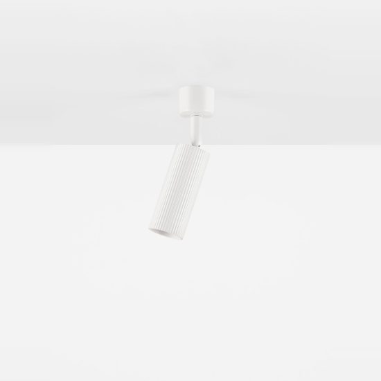 Faretto da soffitto orientabile per cucina moderno cilindro bianco