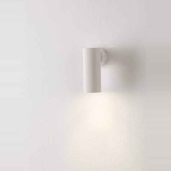 Applique da parete moderna cilindro bianco per soggiorno