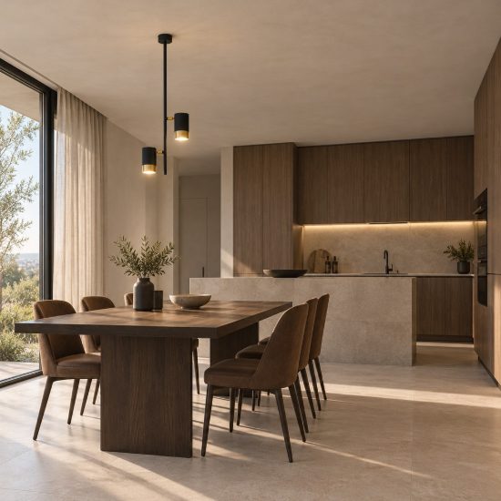 Lampadario a sospensione 2 luci per cucina moderno cilindro nero e oro