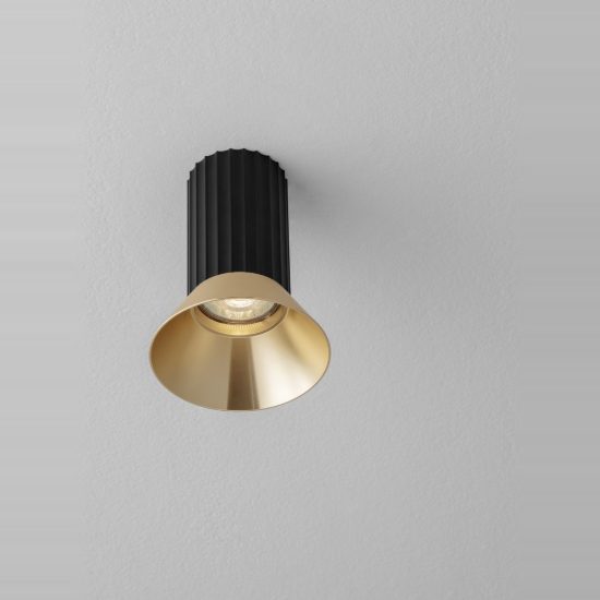 Faretto gu10 per cucina moderno da soffitto oro ossidato e nero