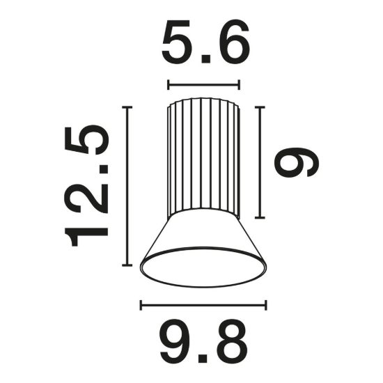 Faretto gu10 elegante moderno da soffitto bronzo ossidato e nero