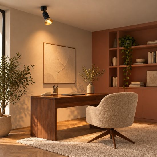 Faretto orientabile moderno da soffitto oro ossidato e nero