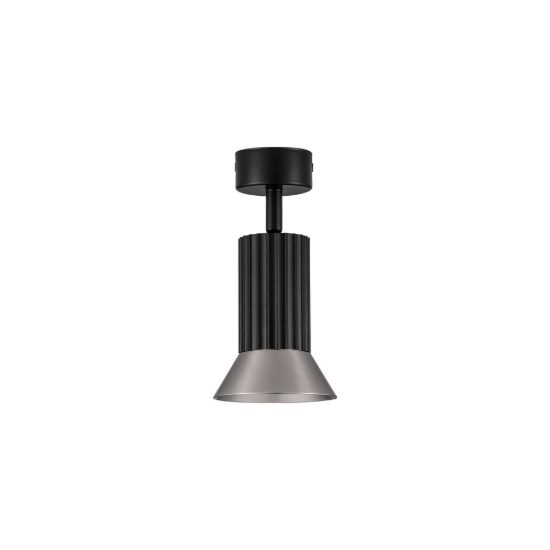Faretto orientabile moderno da soffitto bronzo ossidato e nero