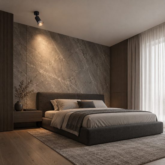 Faretto orientabile moderno da soffitto bronzo ossidato e nero