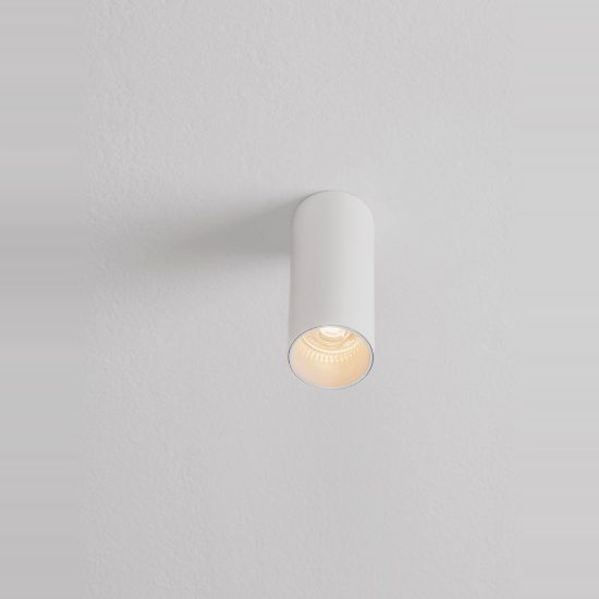 Faretto gu4 per cucina moderno da soffitto cilindro bianco sabbiato
