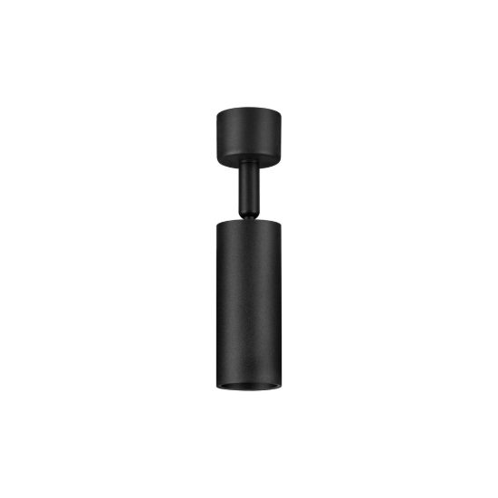 Faretto moderno cilindro nero da soffitto orientabile