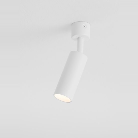 Faretto da soffitto orientabile per cucina moderno cilindro bianco 4x17cm