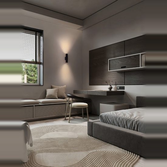 Applique moderna per soggiorno cilindro nera da parete