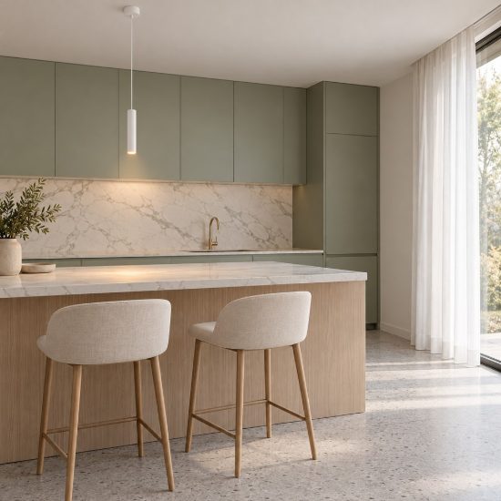 Lampada a sospensione per cucina moderna cilindro bianco h200cm