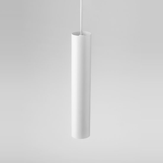 Lampada a sospensione per cucina moderna cilindro bianco h200cm