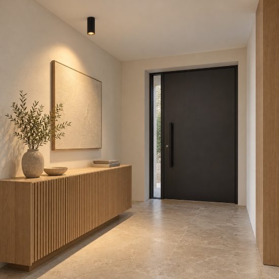 Faretto da soffitto per corridoio moderno cilindro nero sabbiato gu4