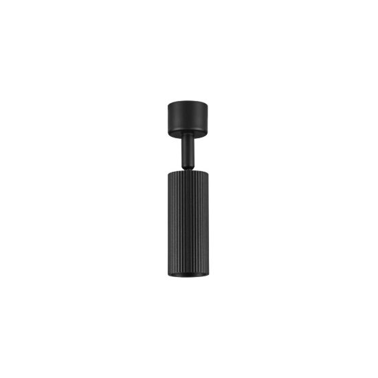 Faretto per cucina moderno cilindro nero da soffitto orientabile 4x17cm