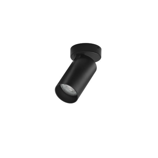 Faretto per cucina moderno cilindro nero da soffitto orientabile