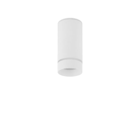 Faretto da soffitto per cucina moderno cilindro bianco gu10 h12,5cm